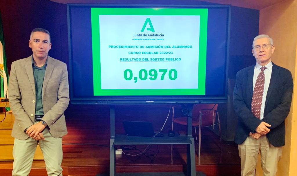 El número 0,0970 resolverá los casos de empate para la escolarización 2022/23
